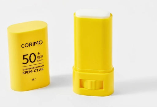 Corimo Солнцезащитный Крем-стик Увлажняющий SPF 50+ с гиалуроновой кислотой 16г (Ю. Корея)