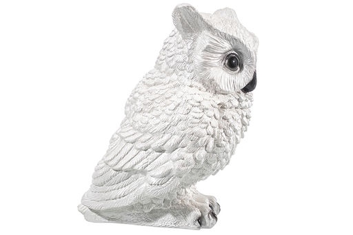 Копилка 21,5*18*26,5 см "Филин" белый перламутр