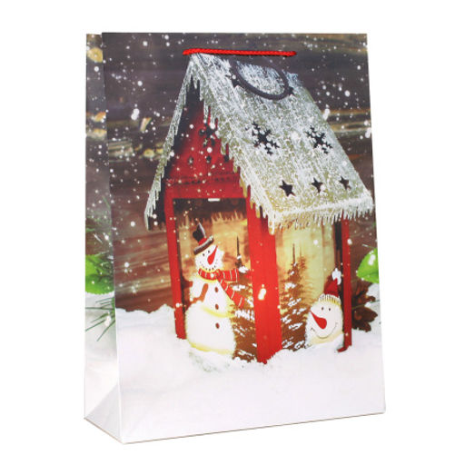 Цена за 12 шт. Пакет подарочный 31х42х12см / 5383ХL /уп 12/300/Новый год - ГалеонТрейд фото 8
