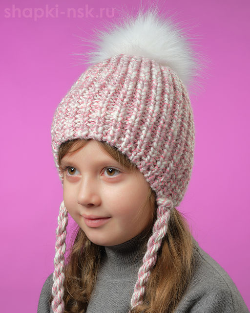 12617/2 MGU Ушанка для девочки флис (48-52)