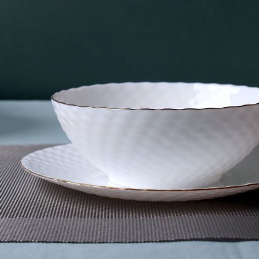 Столовый набор 13 предметов белый фактурный с золотом / WV13AT/75685(WHITE GOLD) /уп 4/ С / - Галеонтрейд фото 3