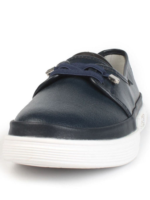 03-A5657-1 DK. BLUE Полуботинки женские (натуральная кожа)