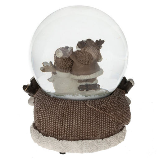 Фигурка декоративная "Дед Мороз" в стекл шаре (ключ,муз), L10 W10 H14 см