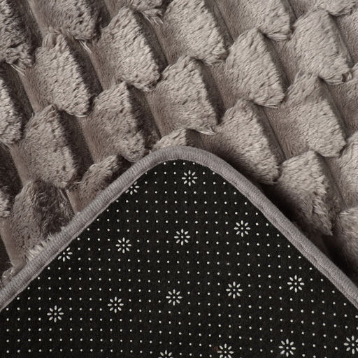 Коврик для ванной «Этель. Ромбы», 50×80 см, светло-серый