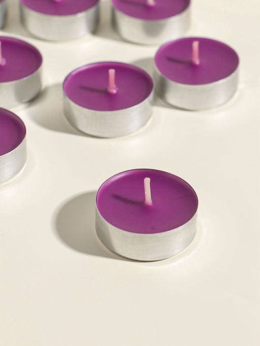 Набор свечей ароматических чайных Чёрный чай и слива, 9 шт.