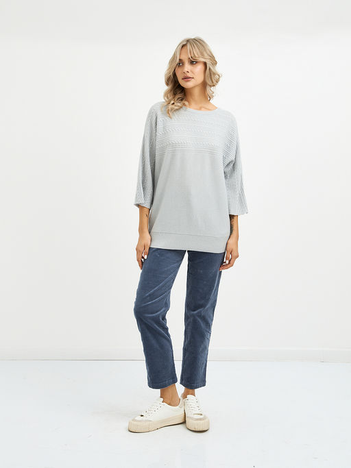 джемпер женский с коротким рукавом из шерсти - Glenfield фото 2