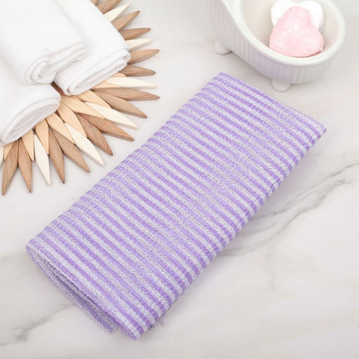 Цена за 12 шт. Мочалка для тела Доляна «Японская», 90 см, в полоску, МИКС