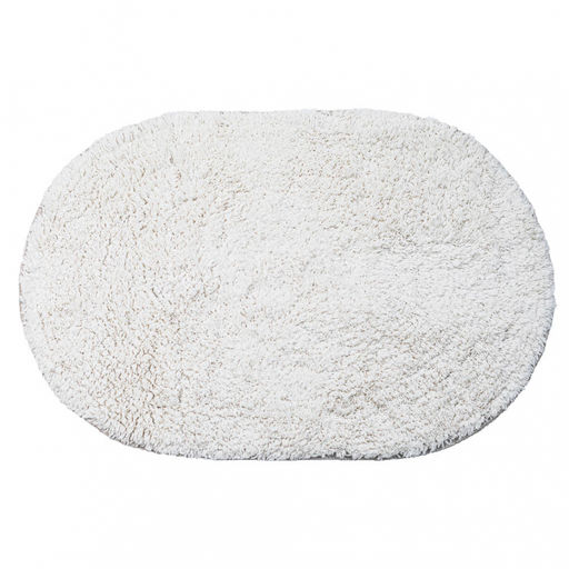 Коврик для ванной 40*60 см овал TERNI SWM-6010-CRM-B хлопок арт. 462-817