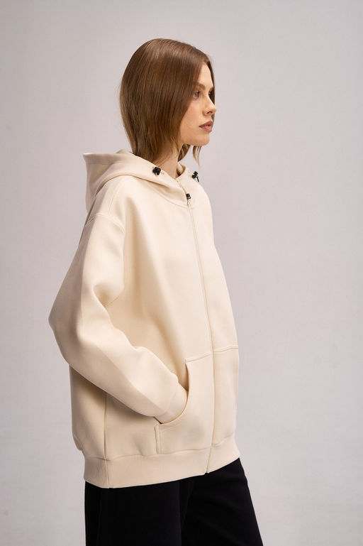 Толстовка на молнии Бежевый KAI Knit Track Top - Anta фото 3