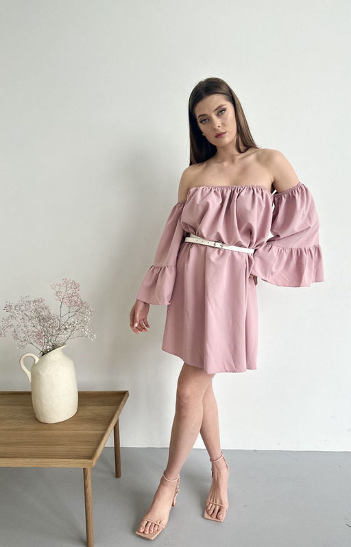 Платье AURA 3208-176 ПЫЛЬНО-РОЗОВЫЙ