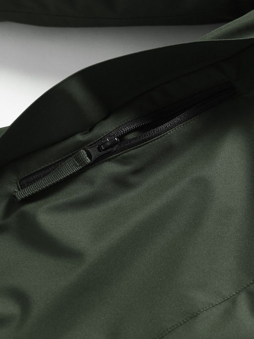 Парка зимняя подростковая для девочки с капюшоном и мехом темно-зеленого цвета 9536TZ - Valianly фото 15