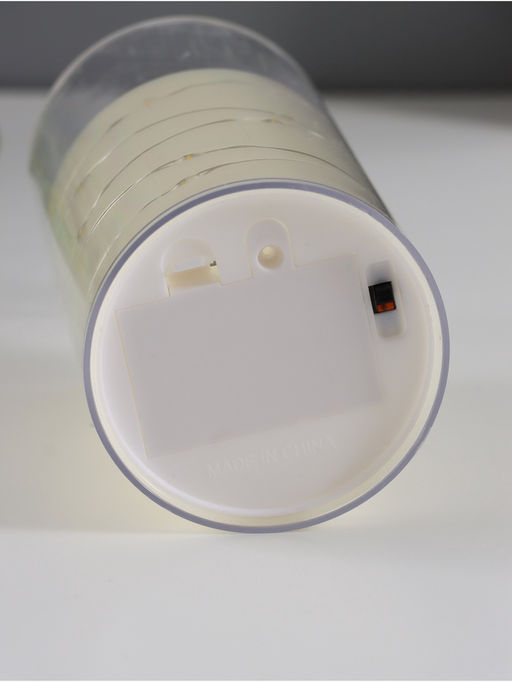 Светодиодная свеча, ночник LED RISALUX «Романтик», 3×ААА, 7.5×7.5×15 см