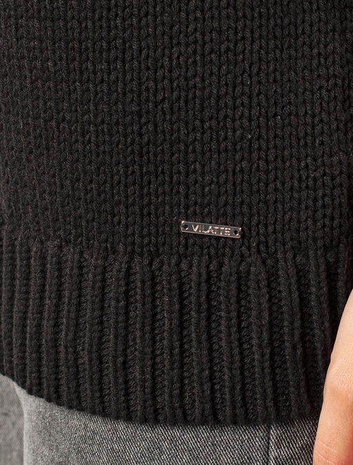 Хлопковый джемпер крупной вязки - Vilatte фото 2