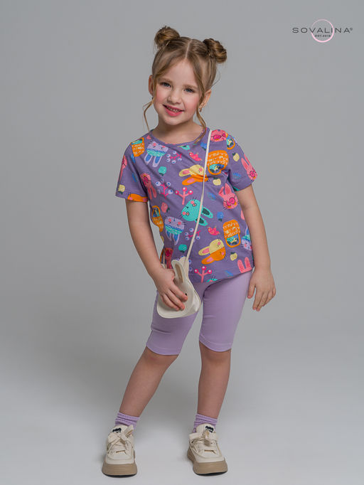 Костюм Актив черничные зайки-лаванда - Sovalina фото 3