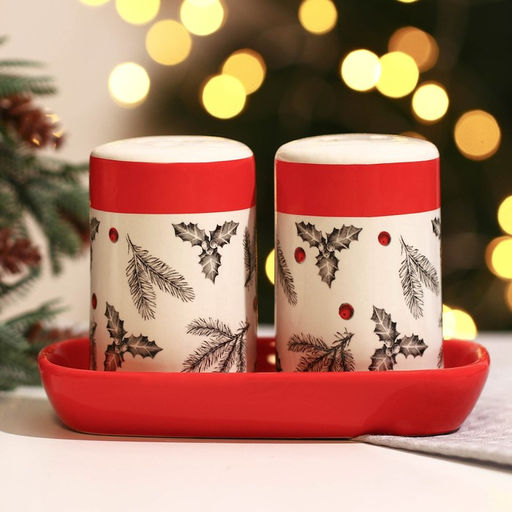 Набор для специй Рождественский, 12х6.5х7 см