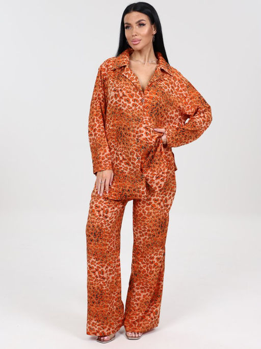 533 ЖЕНСКИЙ КОСТЮМ (брюки) (Оранжевый) - А-дина фото 2
