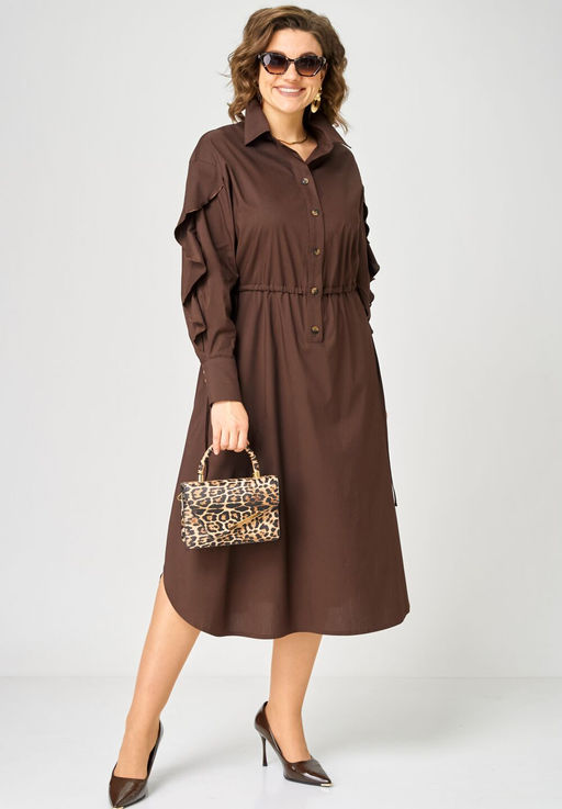 Платье EVA GRANT 7223 шоколад