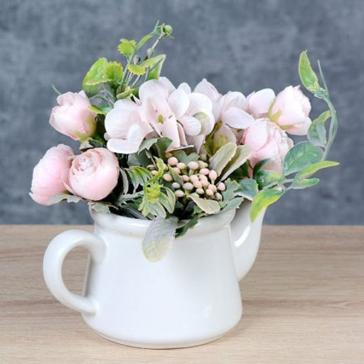 Цветочная композиция Букет гортензий 13х8,5х14 см / NW713/FLM-102 / (Желтый) - Галеонтрейд фото 8