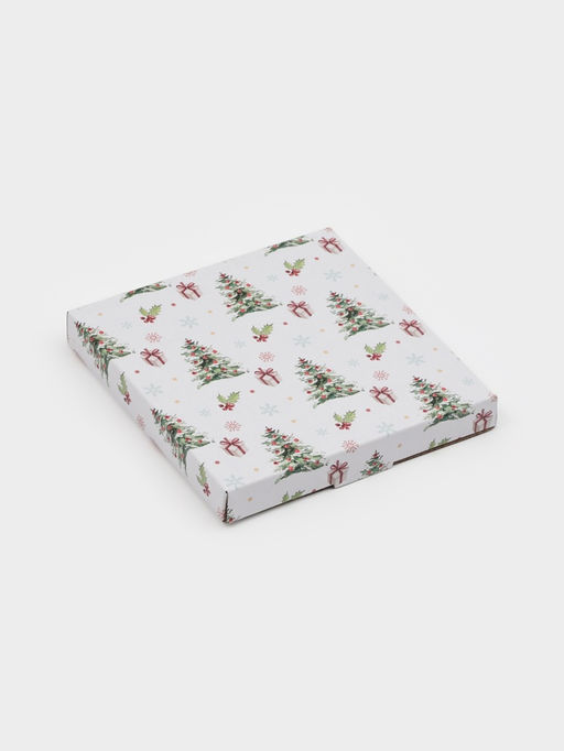 Блюдо сервировочное новогоднее Доляна Новогодние зверята, d=15 см, стекло, белое  фото 5