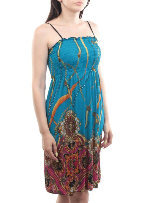 126 TURQUOISE Сарафан женский (65% хлопок, 35% полиэстер)