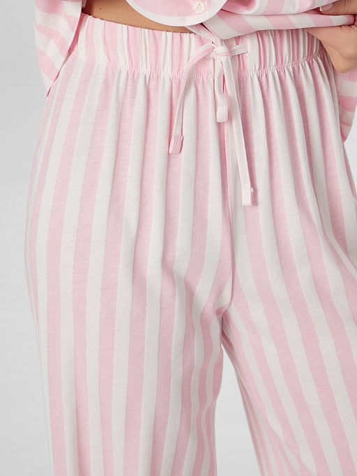 Комплект женский домашний розовый в полоску - Mark formelle фото 4