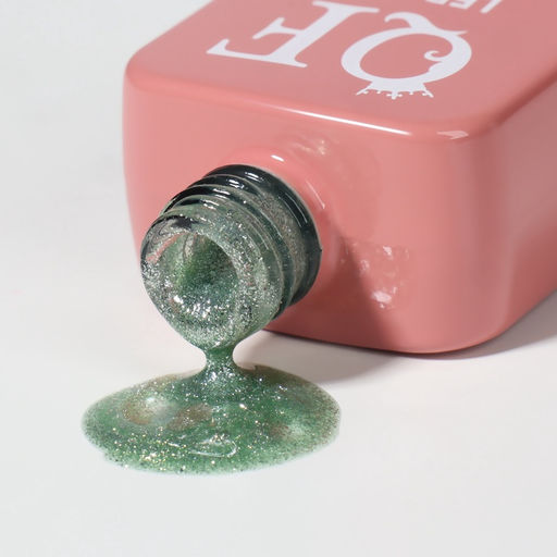 Гель лак для ногтей, жидкая фольга, трехфазный, 10 мл, LED/UV, зелёный (64)