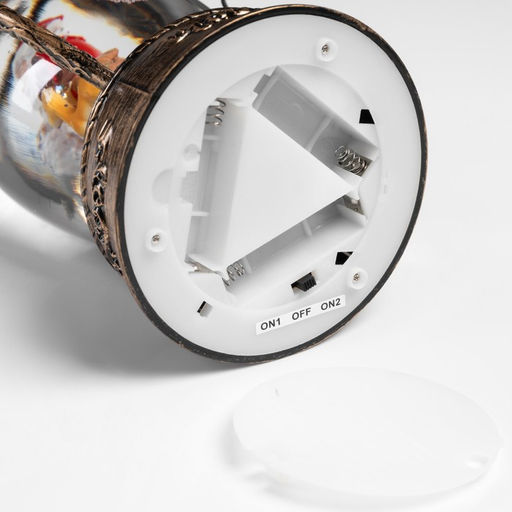 Фигура светодиодная «Дед Мороз» 26×14×12 см, от бат. батарейки ААx3 (не в комплекте), USB, свечение тёплое белое