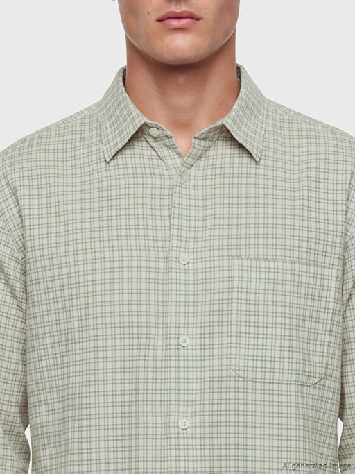 Рубашка мужская Regular Fit в клетку
