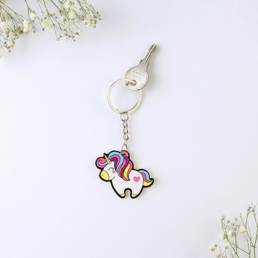 Брелок для ключей, значок, сувенир «Единорог», набор, 8.3×12 см