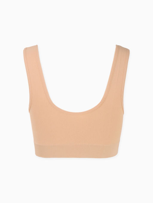 Топы бесшовные MINAKU, набор 3 шт., размер 52, цвет белый, чёрный, бежевый