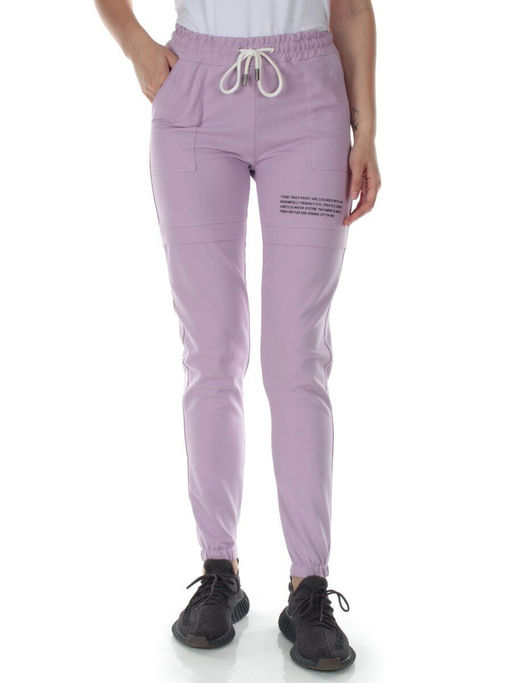 QB-65 LILAC Брюки спортивные женские (95% хлопок, 5% стрейч) P&S - Fashion фото 7