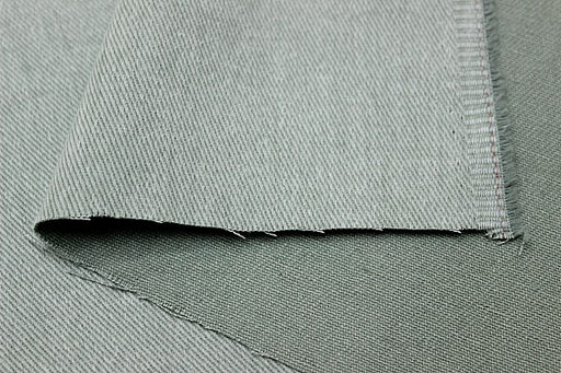 Джинс с ворсом цв.Морозно-мятная дымка, ш.1.5м, хлопок-100%, 330гр/м.кв - Купава фото 2