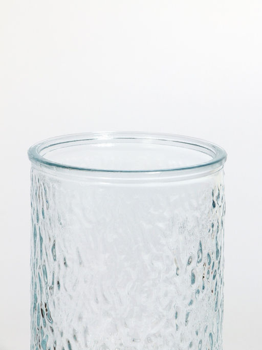 Ваза «Лесли», размытость, 20×10 см, стекло, прозрачная