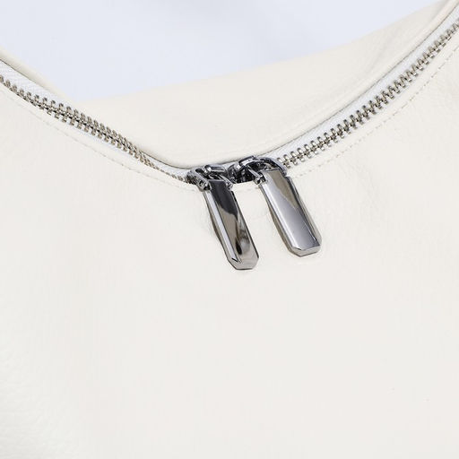 Сумка-мешок на молнии, наружный карман, длинный ремень, цвет белый - Simaland фото 4