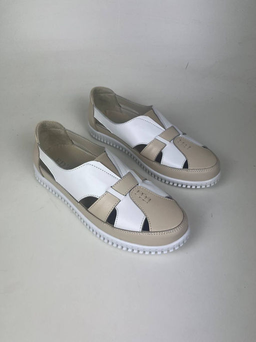 Слипоны EDART 116.8000 w. белый-бежевый R