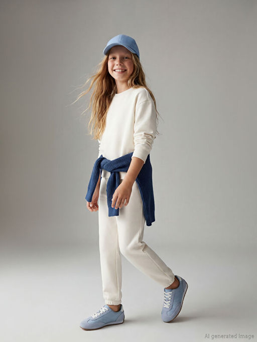 Bisiklet Yaka K?z ?ocuk Soft Touch E?ofman Tak?m