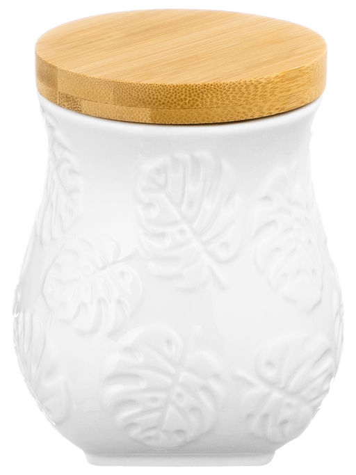Банка д/хранения 700 мл 10,5*10,5*13 см Тропики+ дерев. крышка с силик. упл. - Elan gallery фото 16