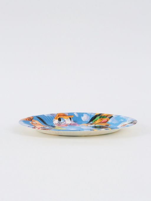 Посуда одноразовая бумажная на 10 персон: стаканы, тарелки, скатерть, Друзья