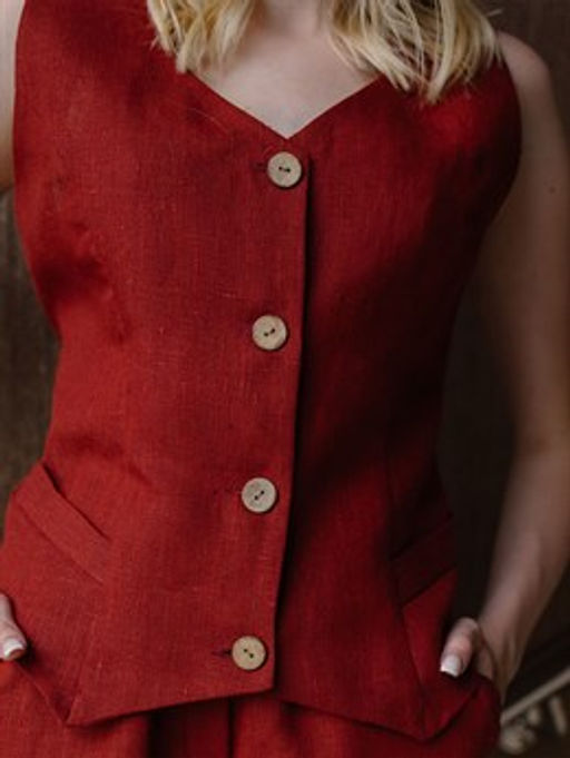 .жилет лен 60%, вискоза 40% - Волтри фото 3