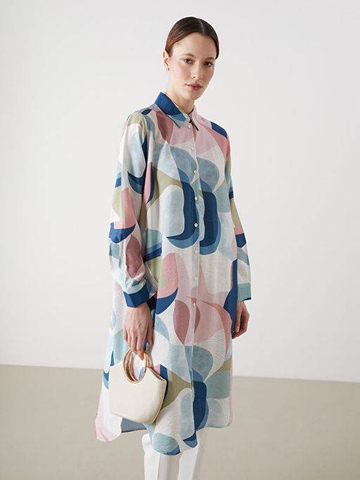 Desenli Kad?n G?mlek Tunik