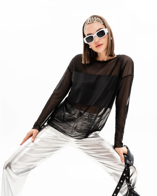 Лонгслив из сетки 457.2 - Sahar art lab фото 6