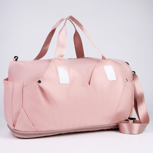 Сумка спортивная на молнии с увеличением, 4 наружных кармана, цвет розовый - Nazamok фото 5