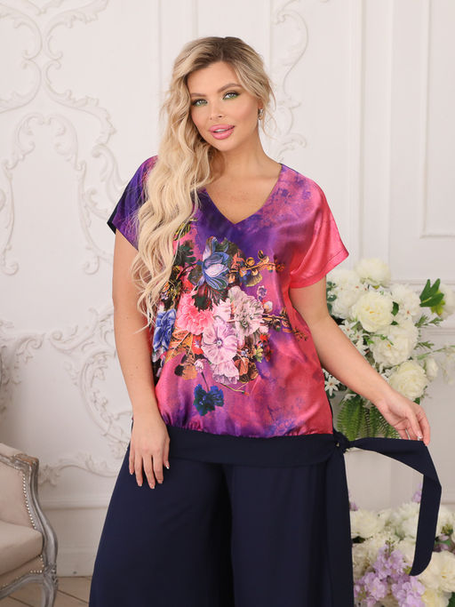 Блуза М3-5510/1 - Wisell фото 9