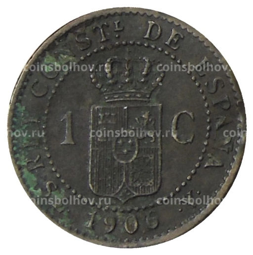 1 сентимо 1906 года Испания