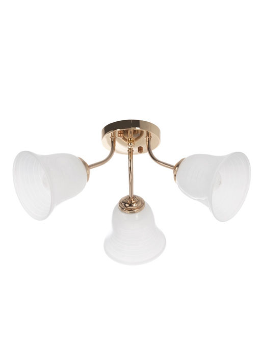 Люстра ЭкономСвет 20130/3GD, 3×40 Вт, E27, 50×50×20 см, золотая