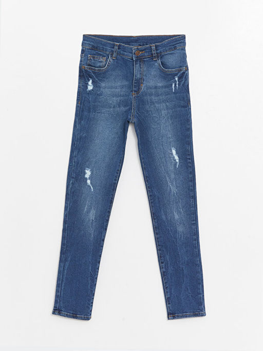 Super Skinny Fit Y?rt?k Detayl? Erkek ?ocuk Jean Pantolon - Waikiki фото 3
