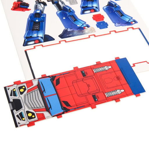3D конструктор из пенокартона Transformers, Оптимус прайм, 2 листа, Трансформеры - Hasbro фото 3