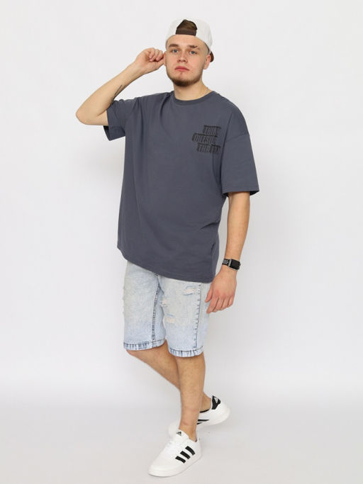 CRB wear/CWMM 60317-48 Футболка мужская,темно-серый/Ex.Cherubino  фото 4