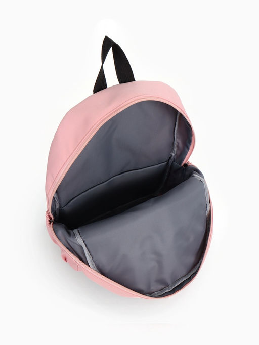 Рюкзак школьный на молнии, с карманами, с принтом, размер 30?12?43 см, розовый