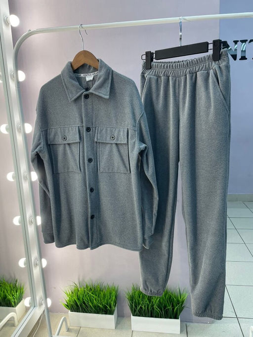 Костюм ФЛИС ВЕЛЬВЕТ с рубашкоЙ - Knitka wear фото 2
